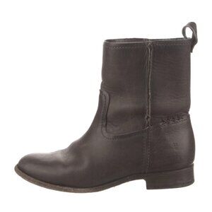 Frye Cara Short Boot Leather Pull On Smoke Gray Size 9.5B